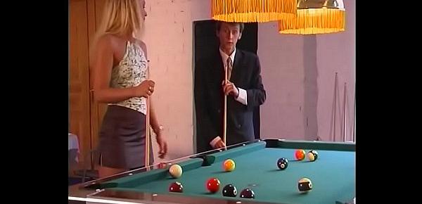  Fuck blonde on pool table